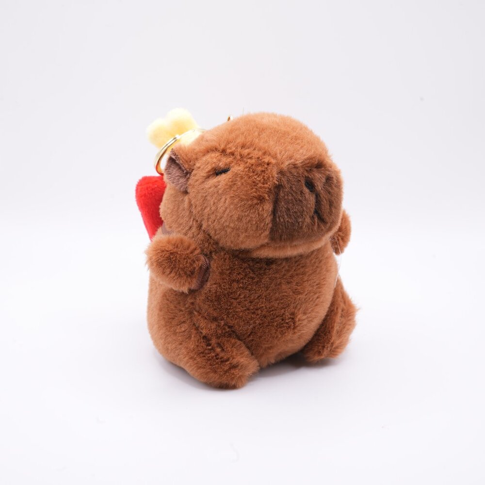 Capybara Keychain with French Fries | Cute Animals - Picture 2 of 2